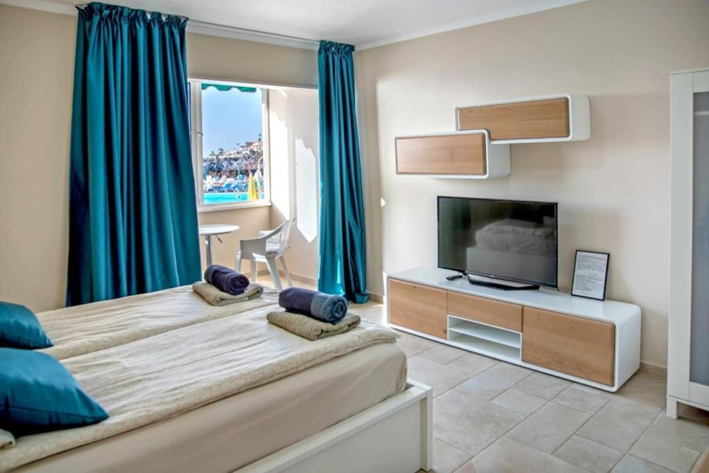 First Line Ocean View Studio Пуэрто-де-Сантьяго Экстерьер фото